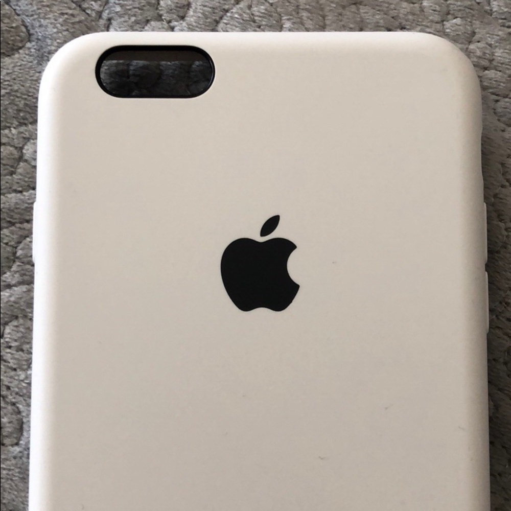 Authentic White silicon iPhone 6 Plus case
